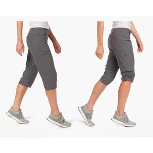 KUHL Trekr Kapri Pants 6 Blue Stretch Hiking Travel Cropped Capri Outdoor EUC